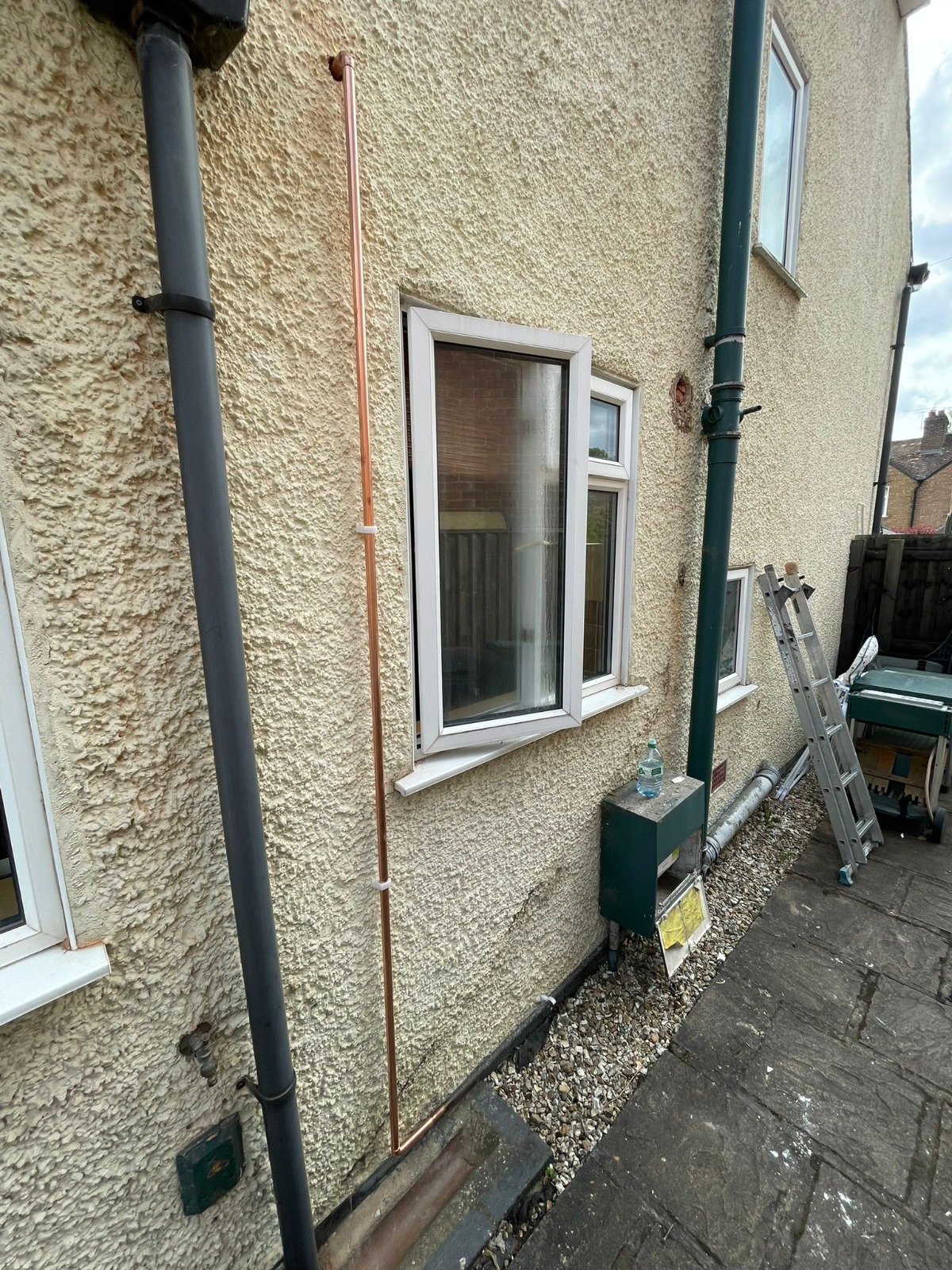 Gas Safe registered external copper gas pipework installation in Coventry